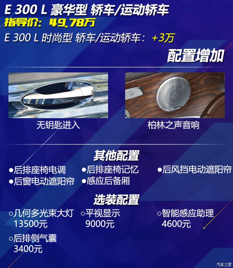 北京奔馳 奔馳E級 2021款 E 300 L 時尚型