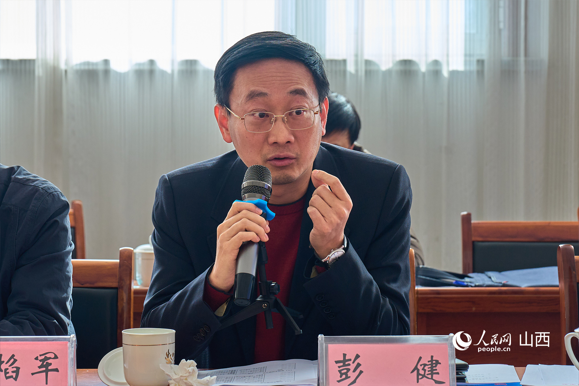 文化和旅游部文化和旅游研究基地（中國傳媒大學）主任彭健。人民網(wǎng) 張超寧攝